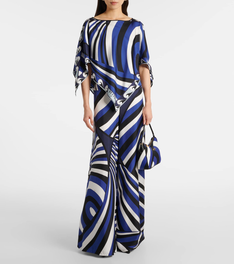 PUCCI Iride silk twill palazzo pants outlook