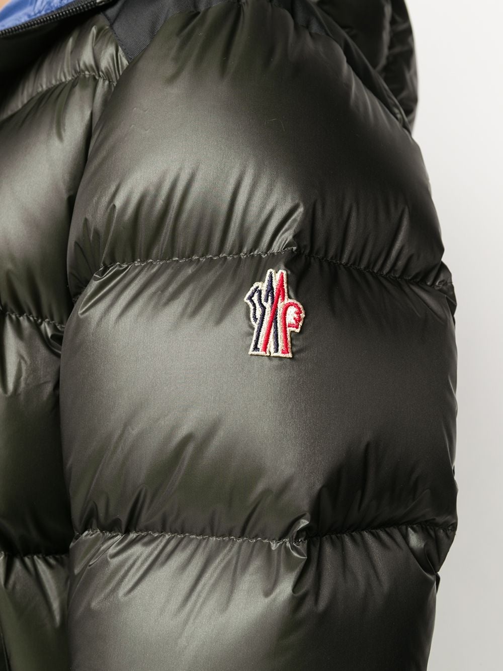 padded logo patch detail jacket - 5