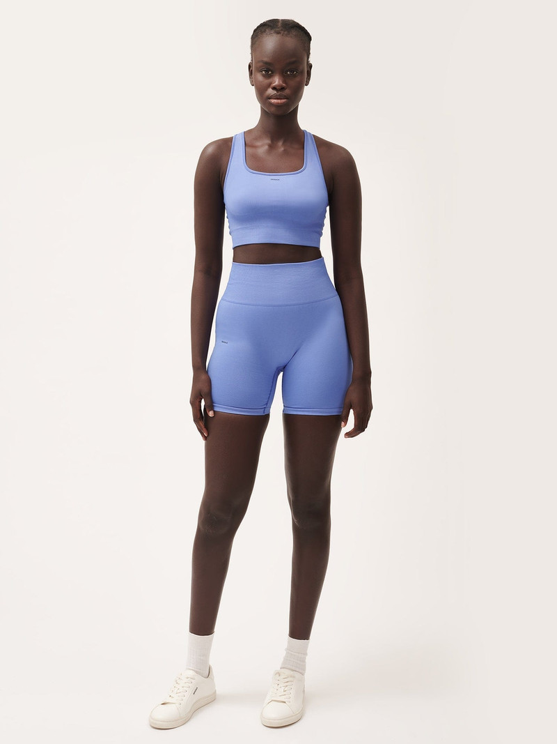 PANGAIA Women's Plant-Stretch Compressive Cycle Short Shorts - Iris Purple outlook