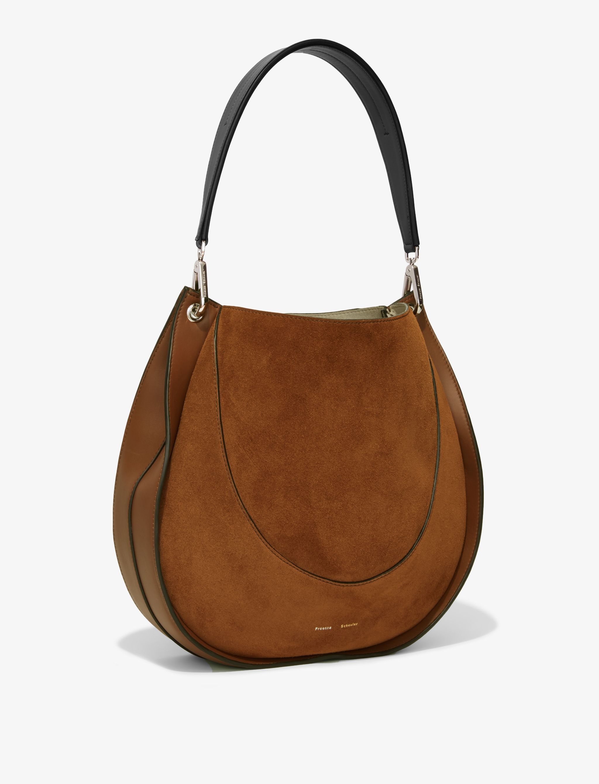 Large Arch Suede Shoulder Bag - 2