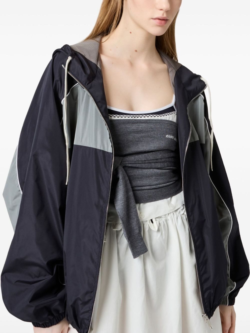 logo-print bomber jacket - 4