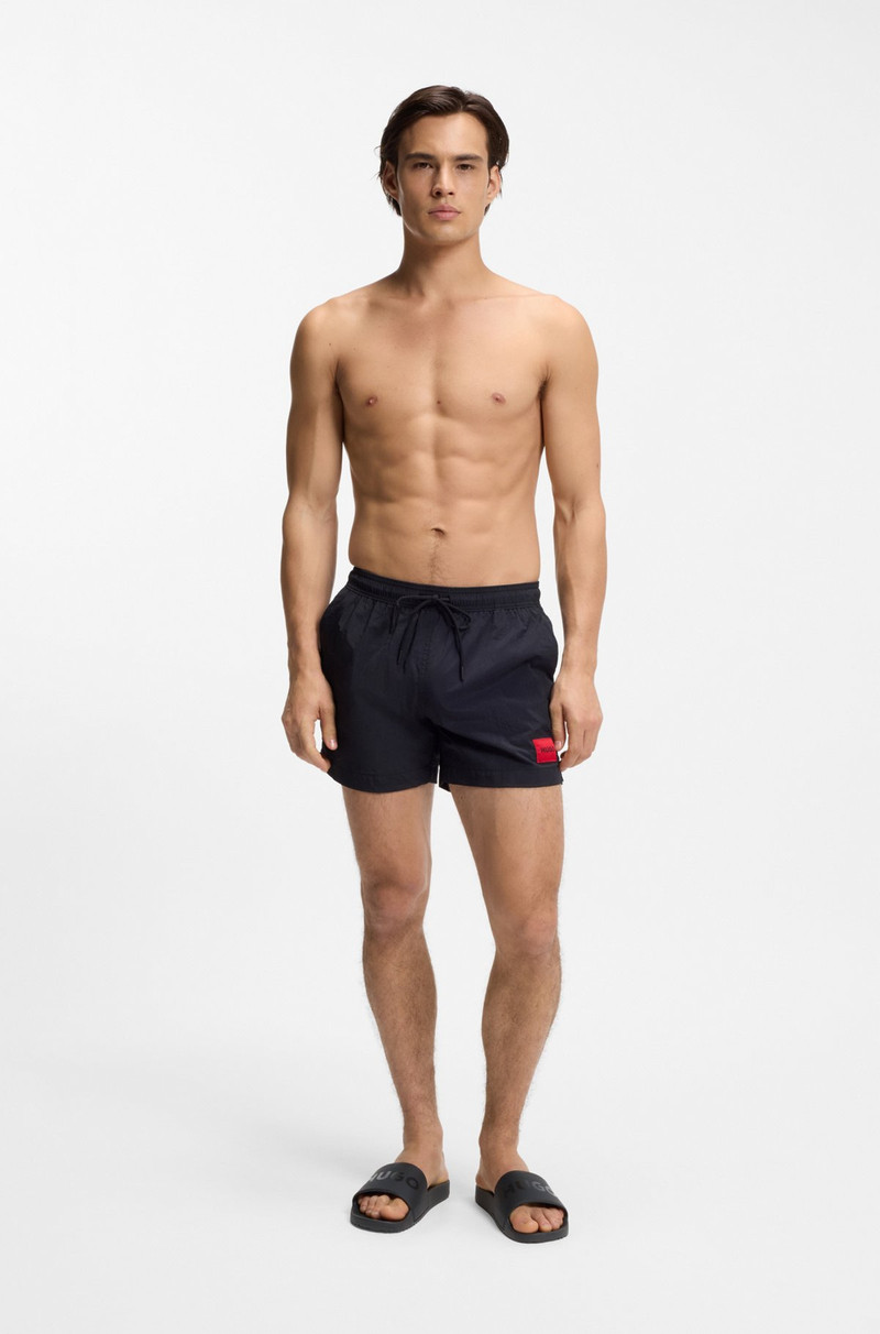 HUGO ITALIAN-MADE SLIDES WITH TONAL LOGO outlook