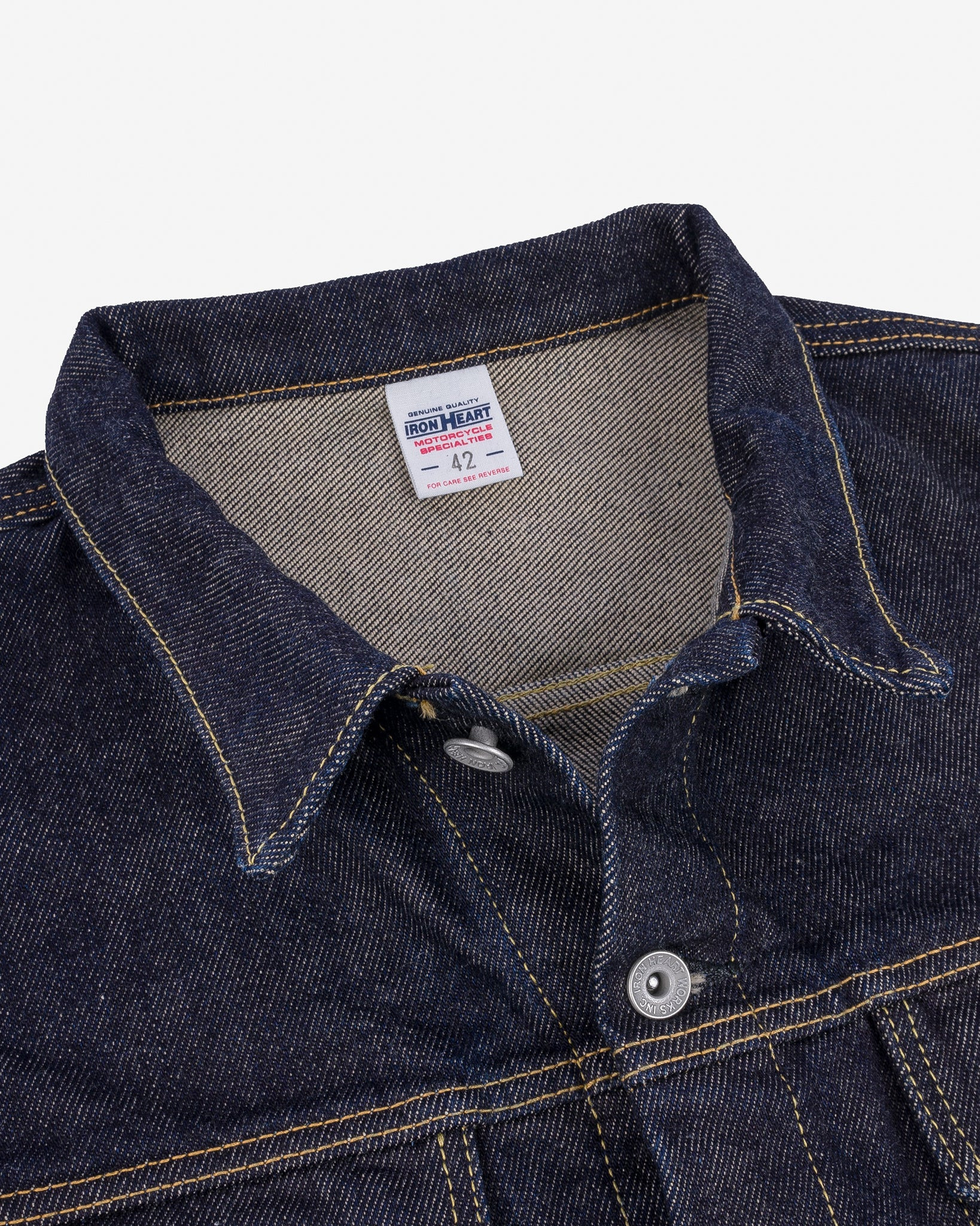 IH-526SV 21oz Selvedge Denim Modified Type III Vest - Indigo - 8