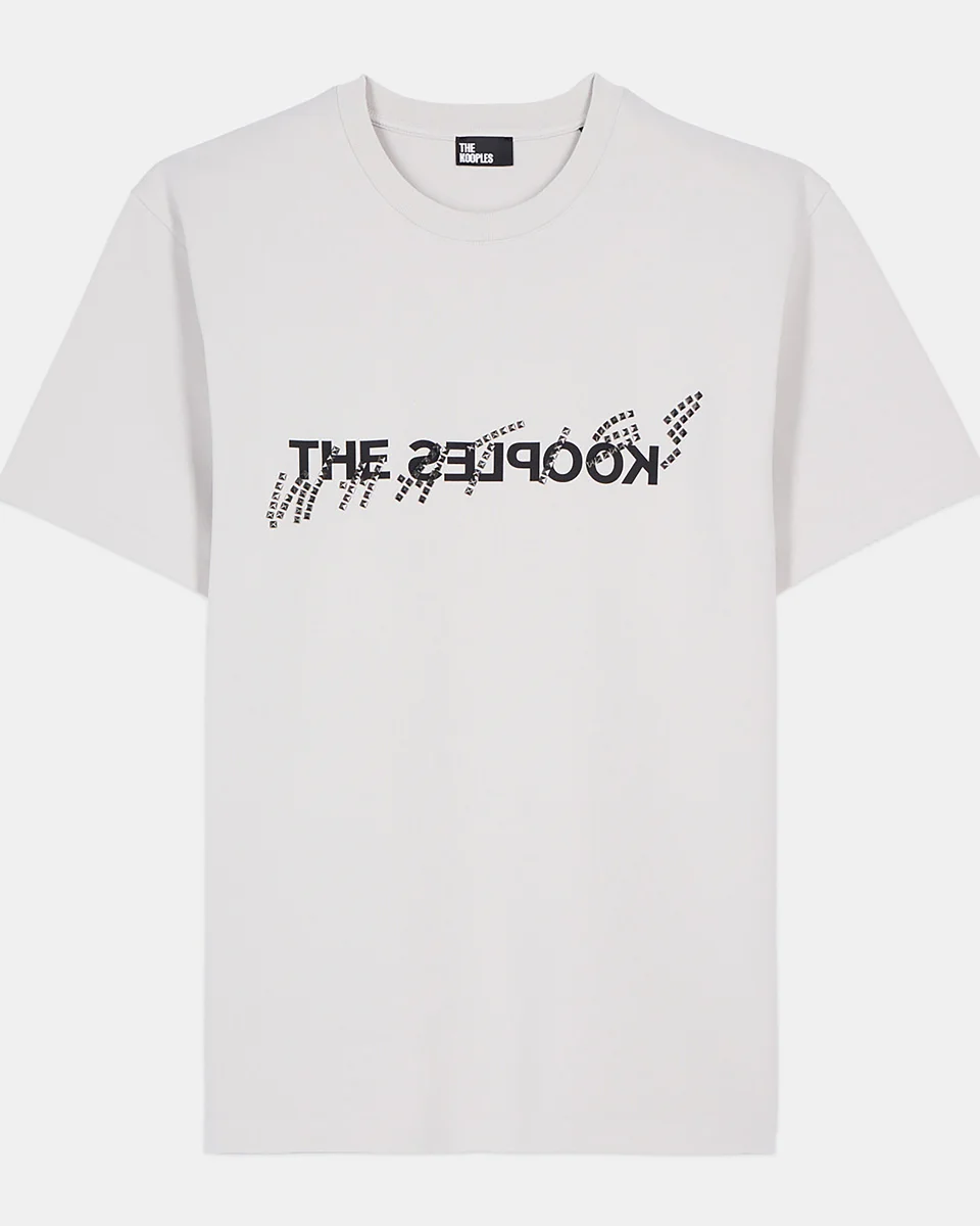 GREY WHAT IS T-SHIRT WITH STUDS - 1