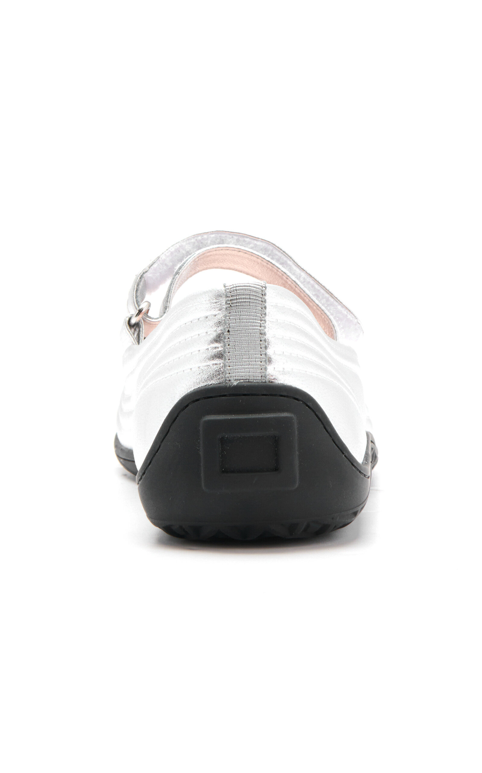 Metallic Leather Ballet Flats silver - 4