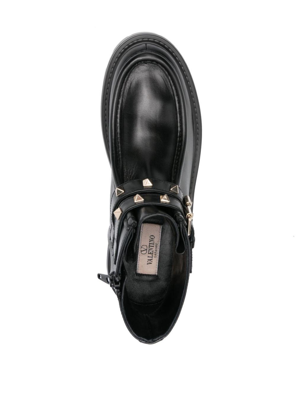 Rockstud leather boots - 4
