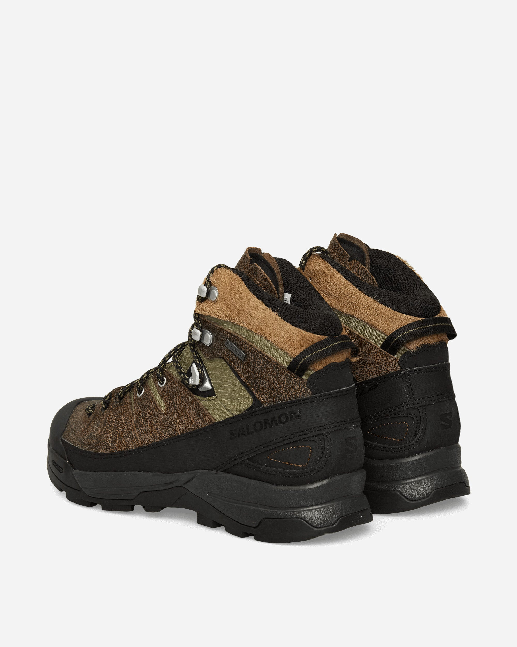 X-ALP Mid GORE-TEX Distressed Leather Boots Dark Earth / Black / Deep Lichen Green - 4