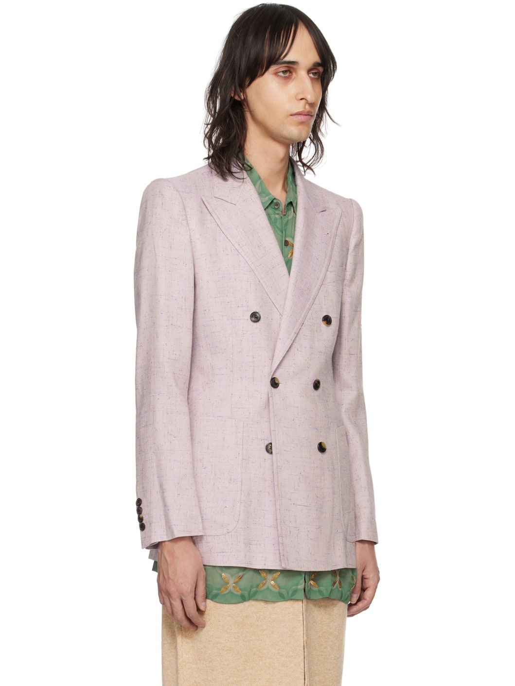 Purple Peaked Blazer - 2