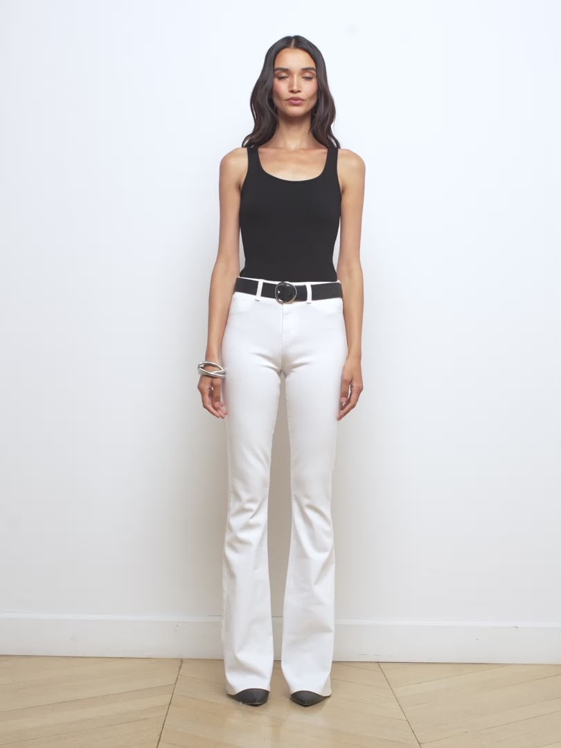 Marty Coated Flare Jean - 7