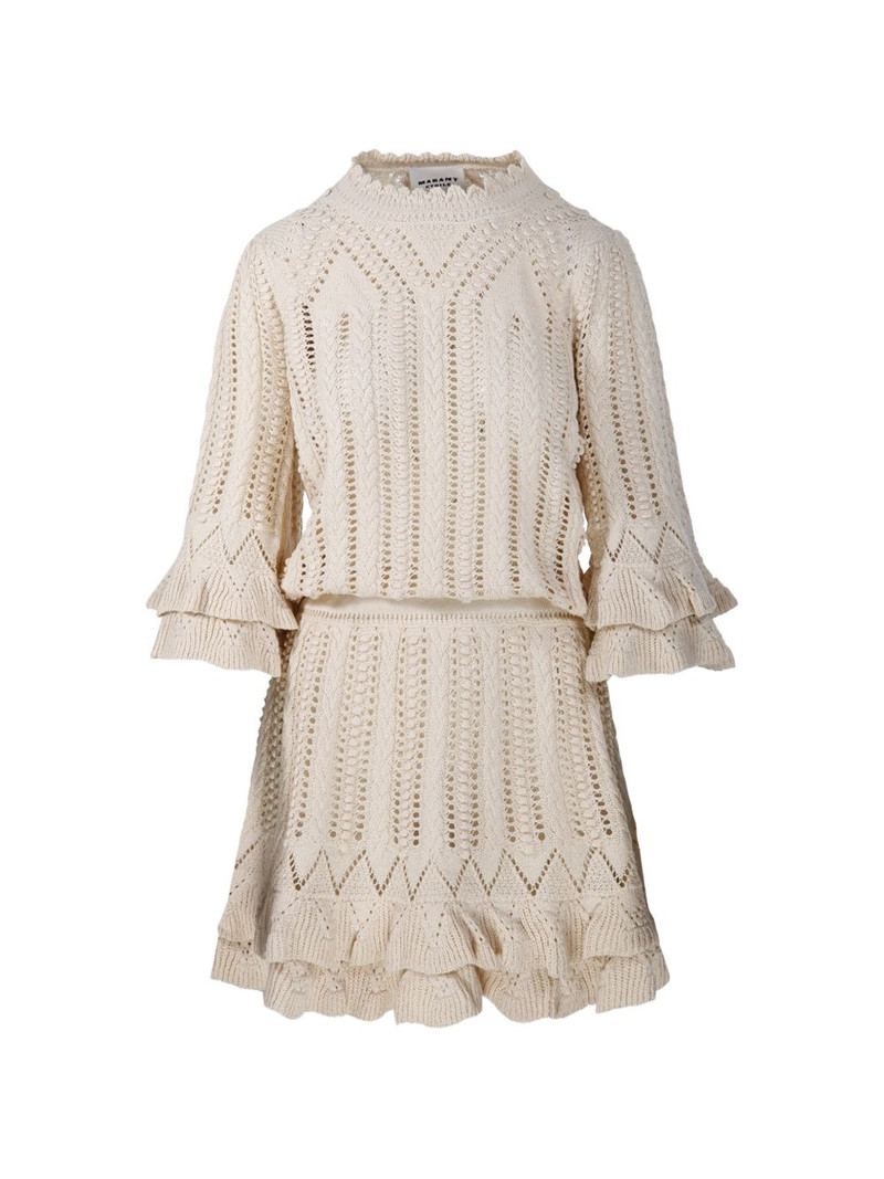 Norma ruffled knitted mini dress 1