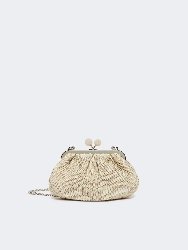 PALMAS Small raffia-effect Pasticcino Bag - TURTLEDOVE 7