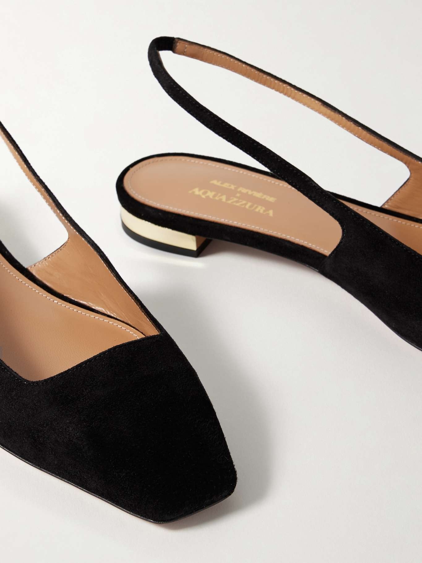 + Alex Rivière suede slingback flats - 4