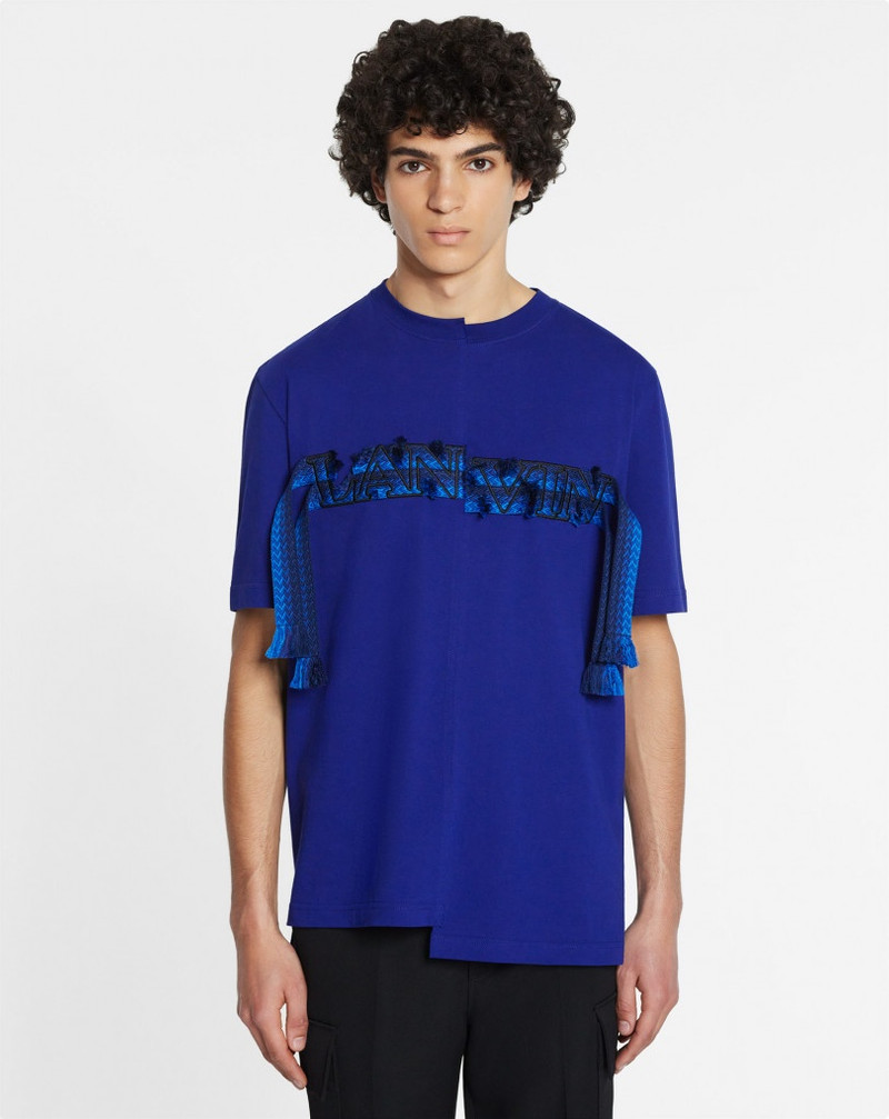 ASYMMETRICAL CURB LACE T-SHIRT 3