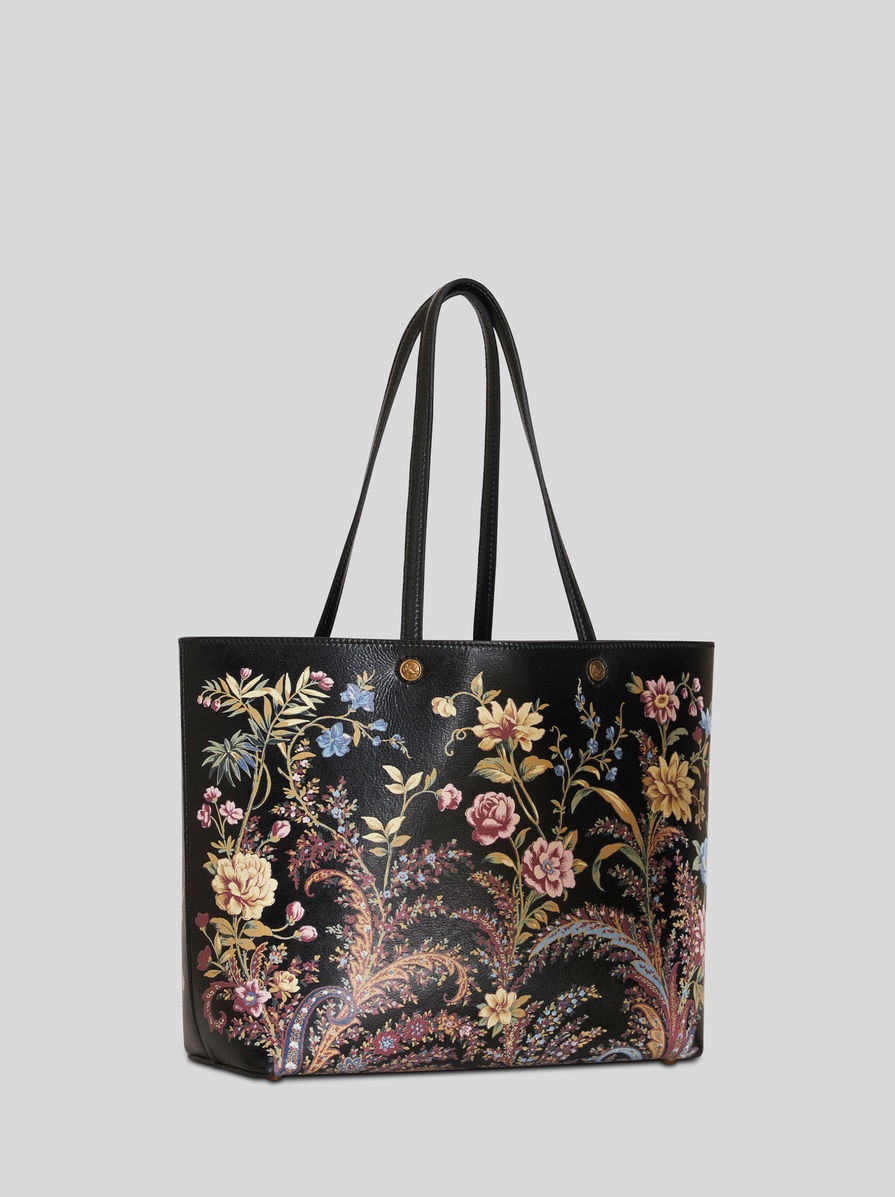 MEDIUM FLORAL PRINT SHOPPING BAG - 6