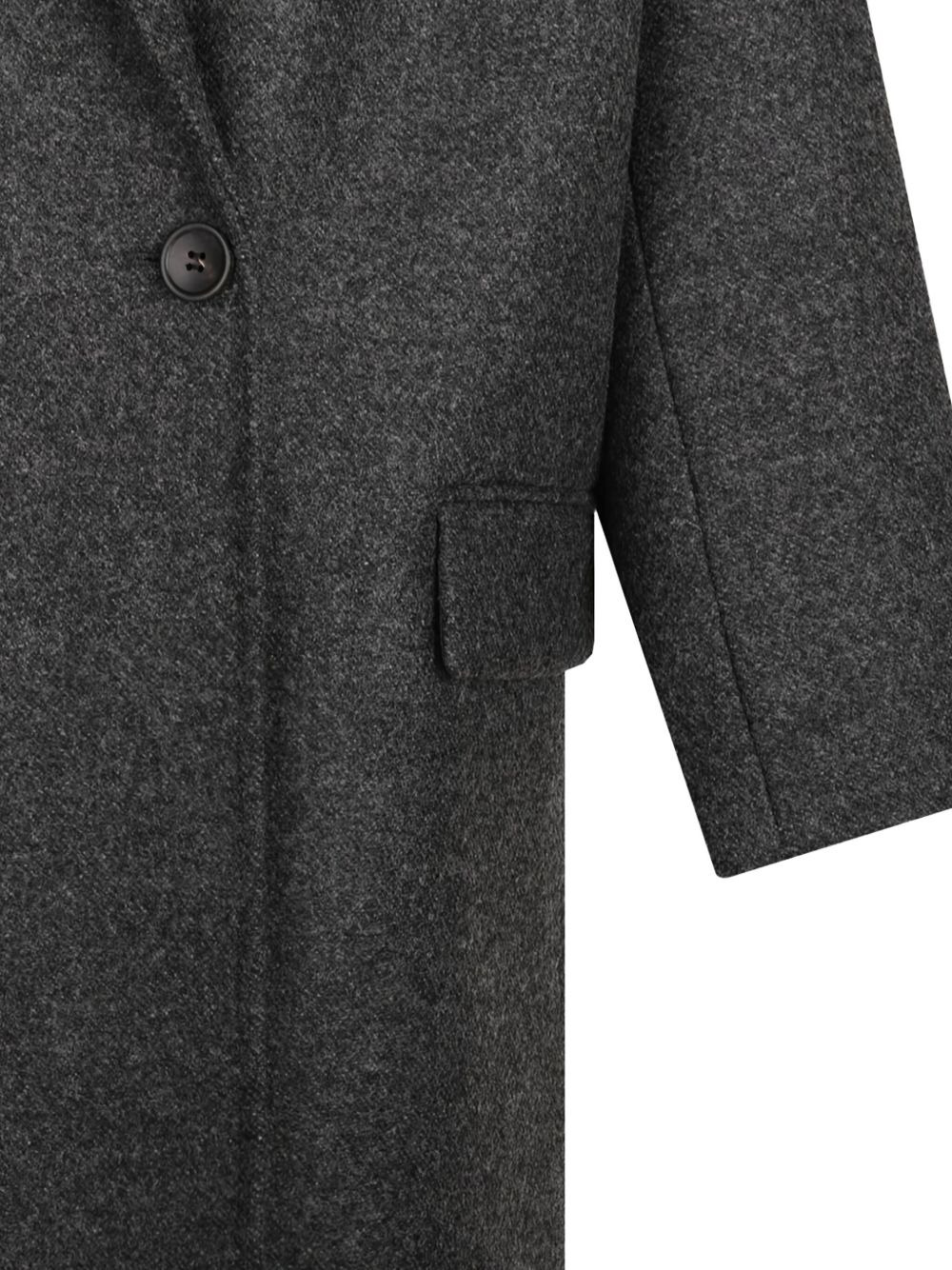 double-breasted wool coat - 3