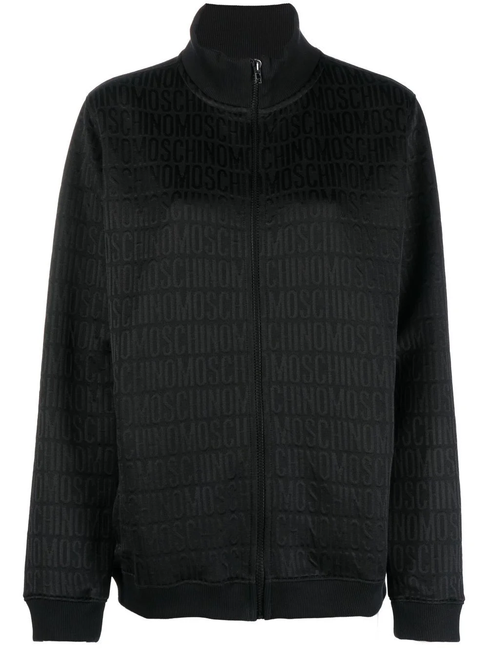 all-over debossed logo sweatshirt - 1