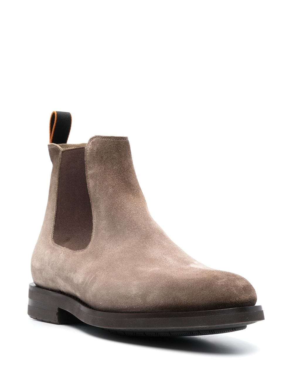 round-toe suede ankle boots - 2