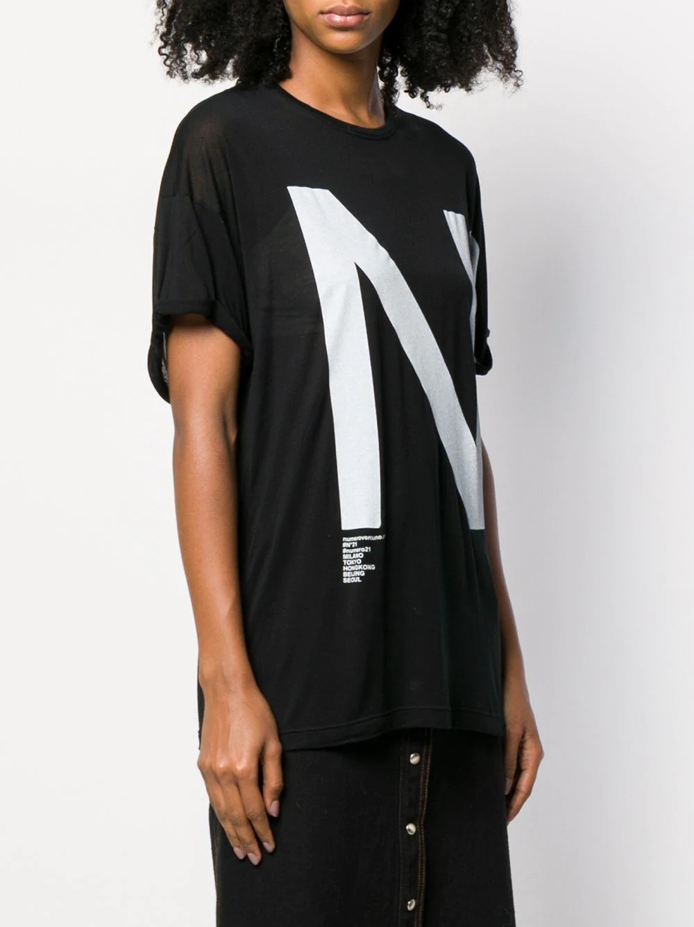 oversized logo print T-shirt - 3