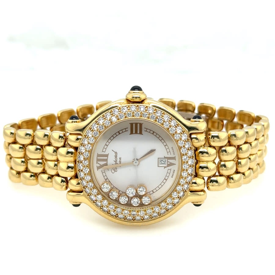 Pre-owned Chopard Happy Sport Quartz Diamond White Dial Ladies Watch 27/6145-23 - 5