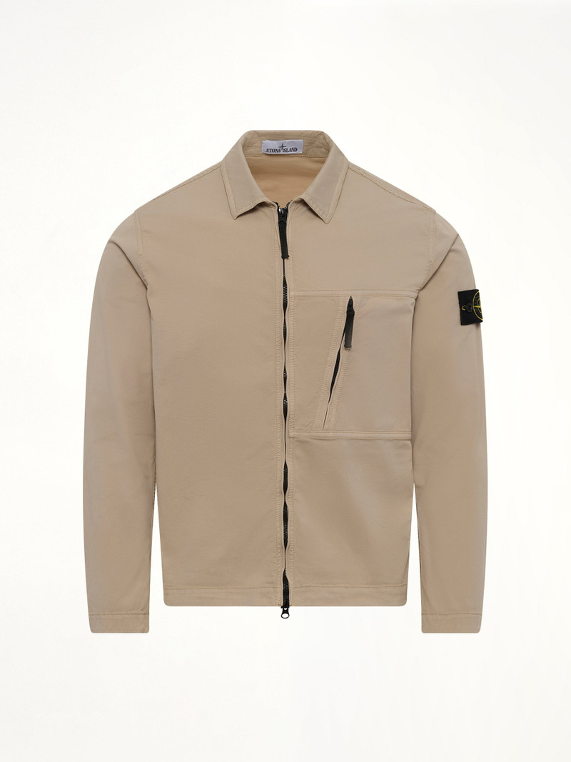 Stone Island 120000 Supima Overshirt in Desert outlook