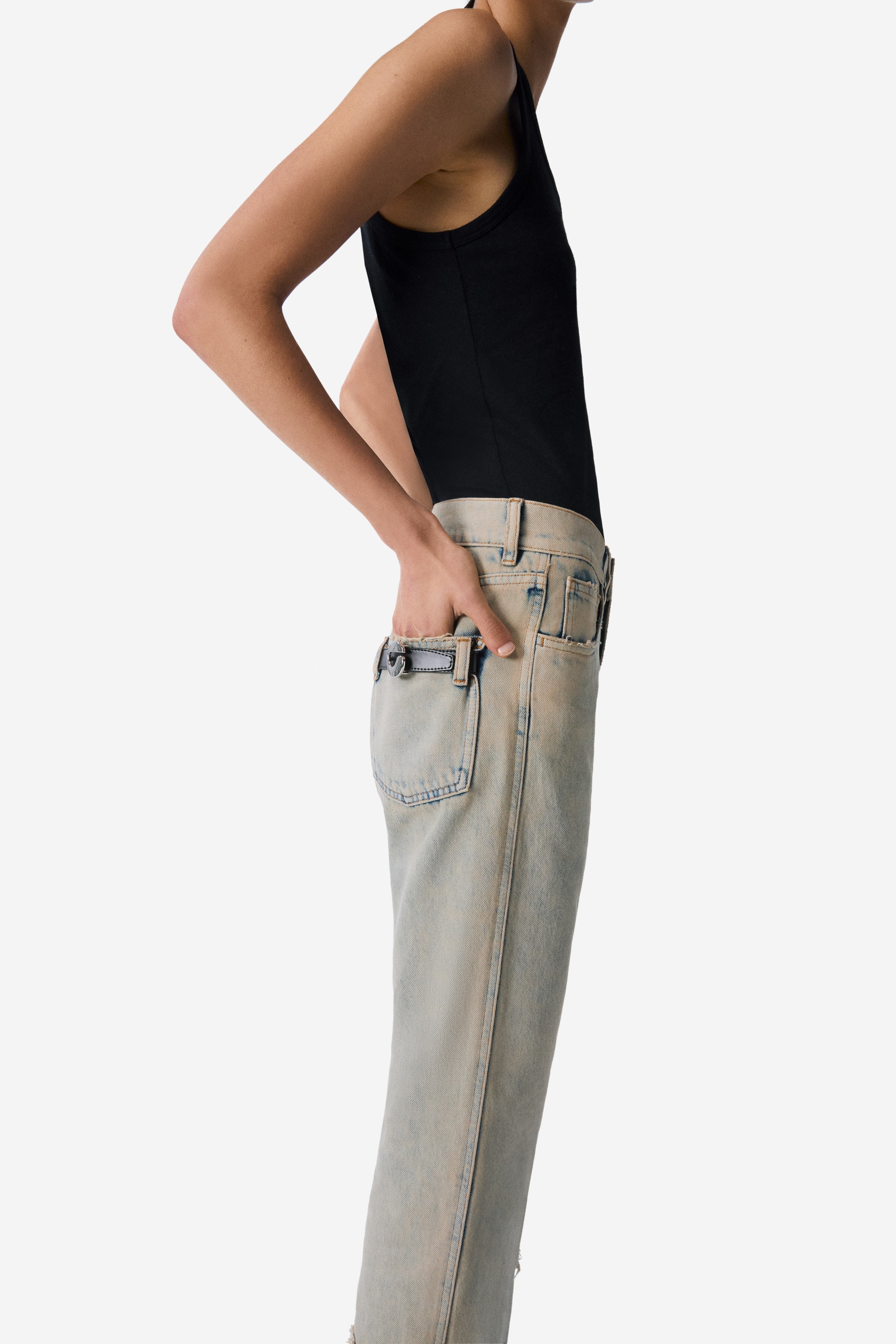 Boyfriend Denim Pants - 2
