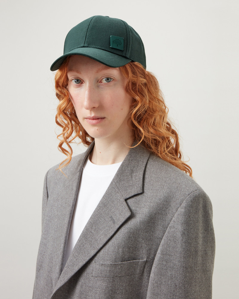 Solid Baseball Cap Mulberry Green Cotton 5