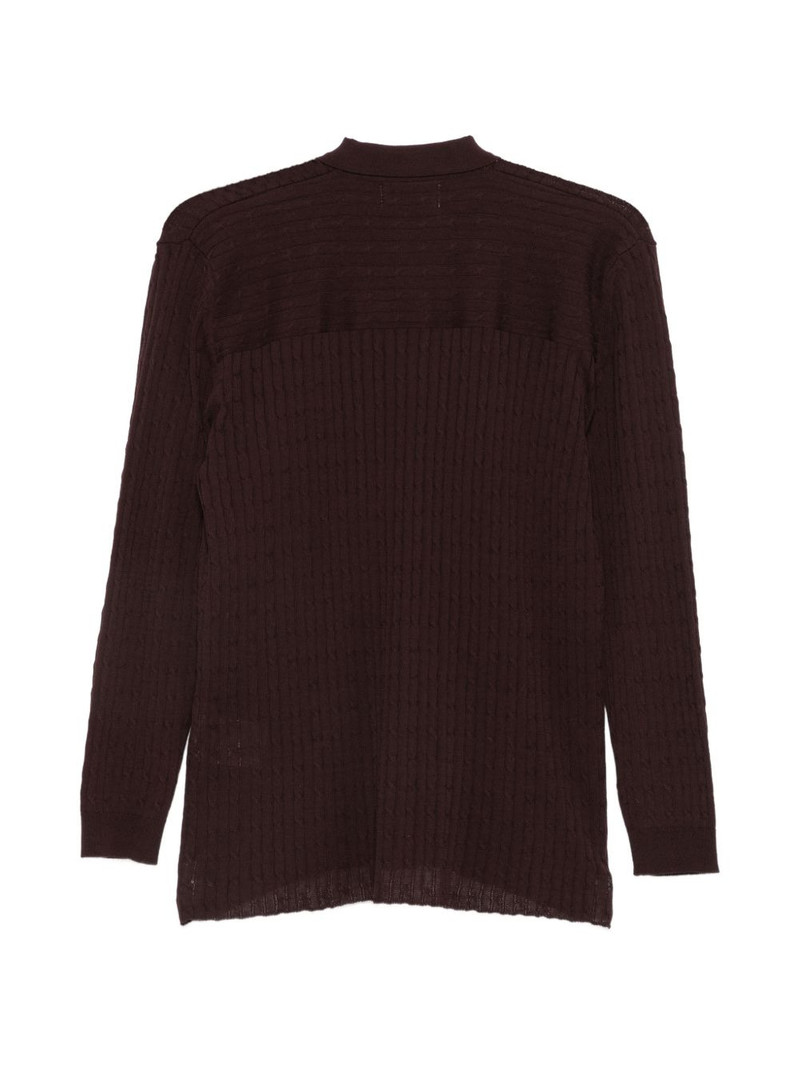 MAGLIANO Capricorn cable-knit button-down shirt outlook