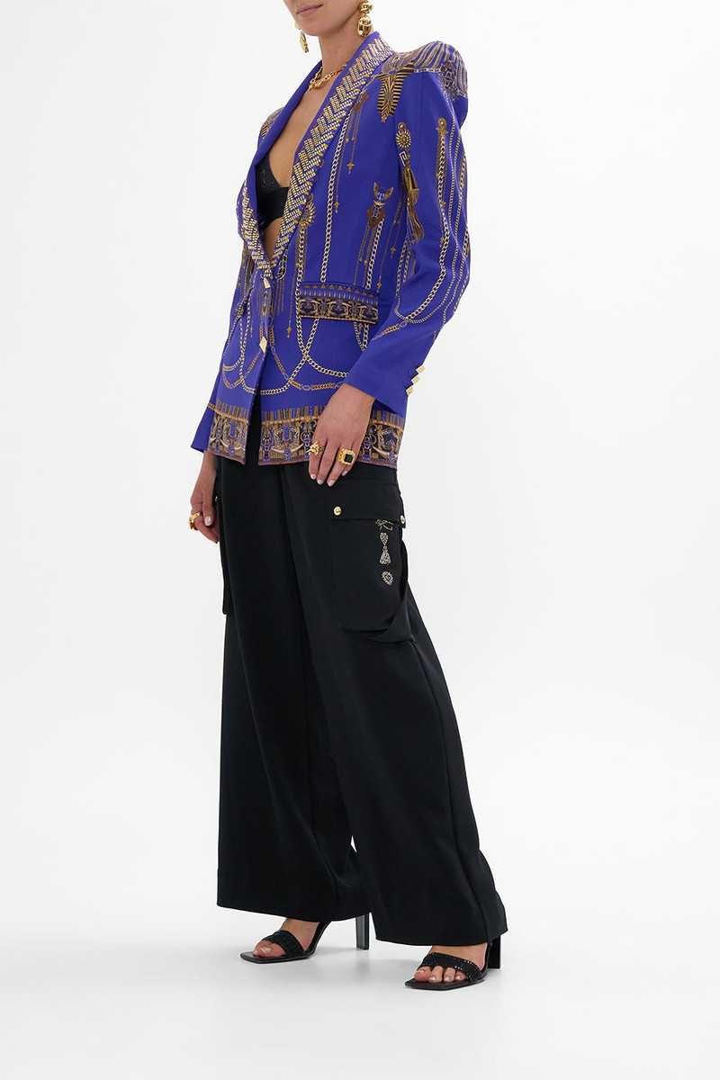 PEAKED SHOULDER BLAZER 4