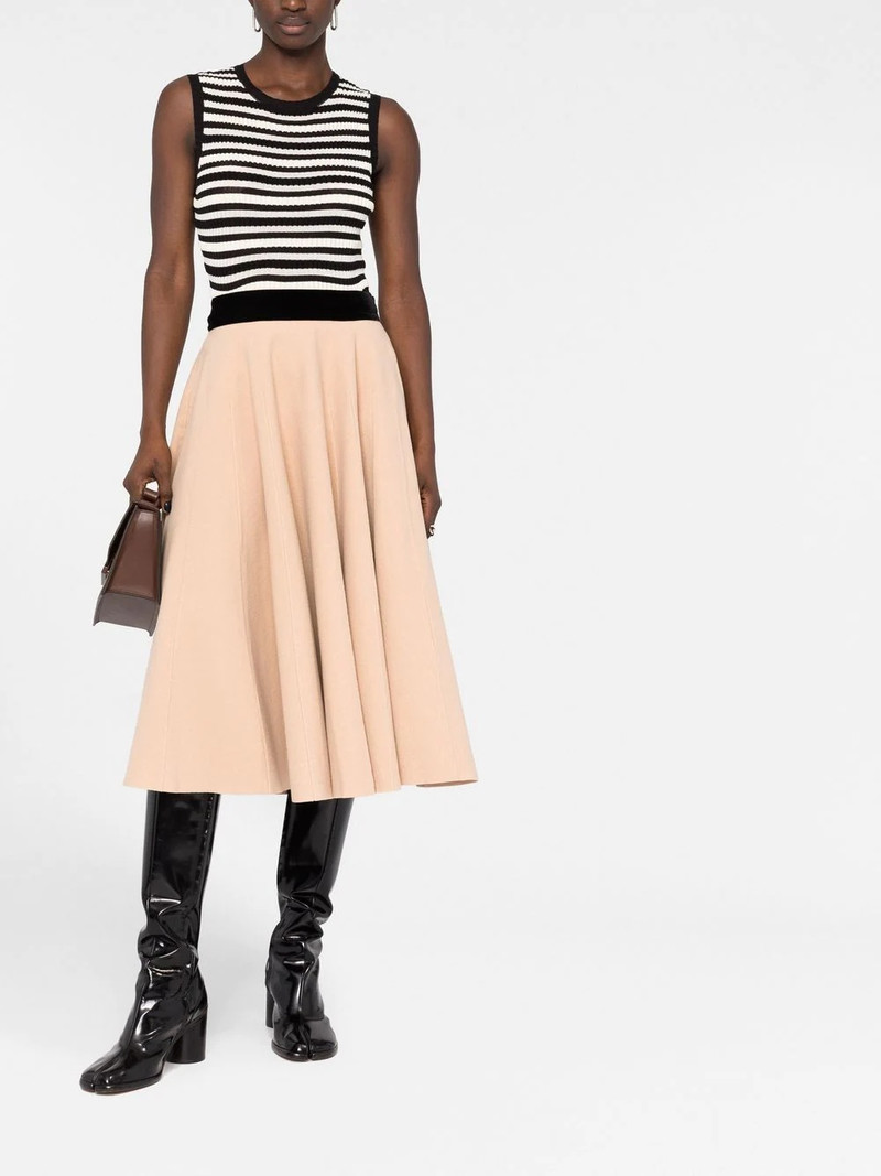 Maison Margiela high-waisted pleated maxi skirt outlook