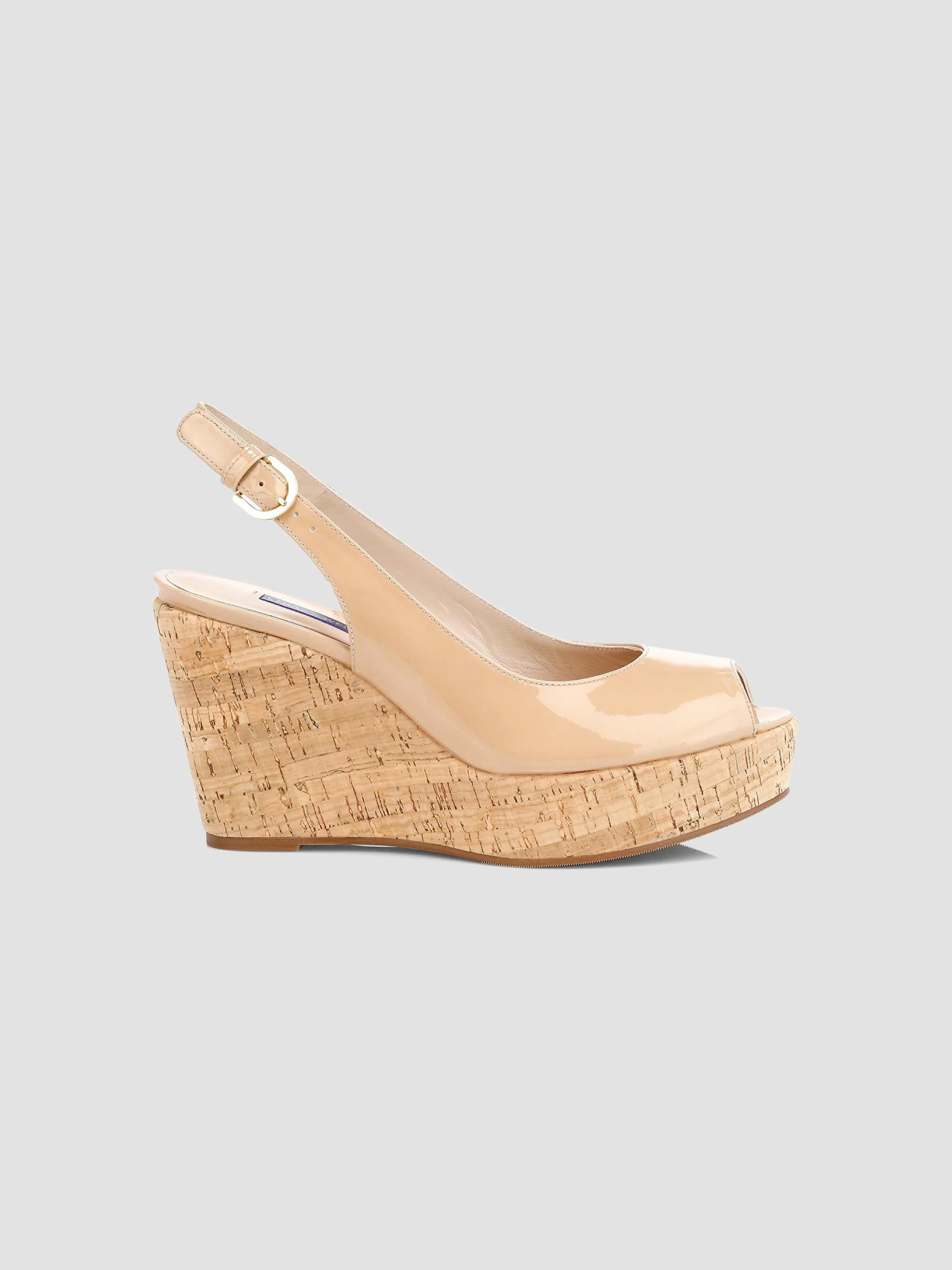 Women's Jean Cork Wedge Slingback Sandals - Nude - 1