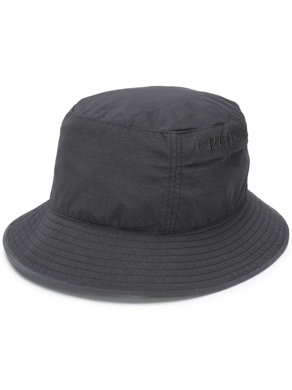 embroidered logo bucket hat - 1