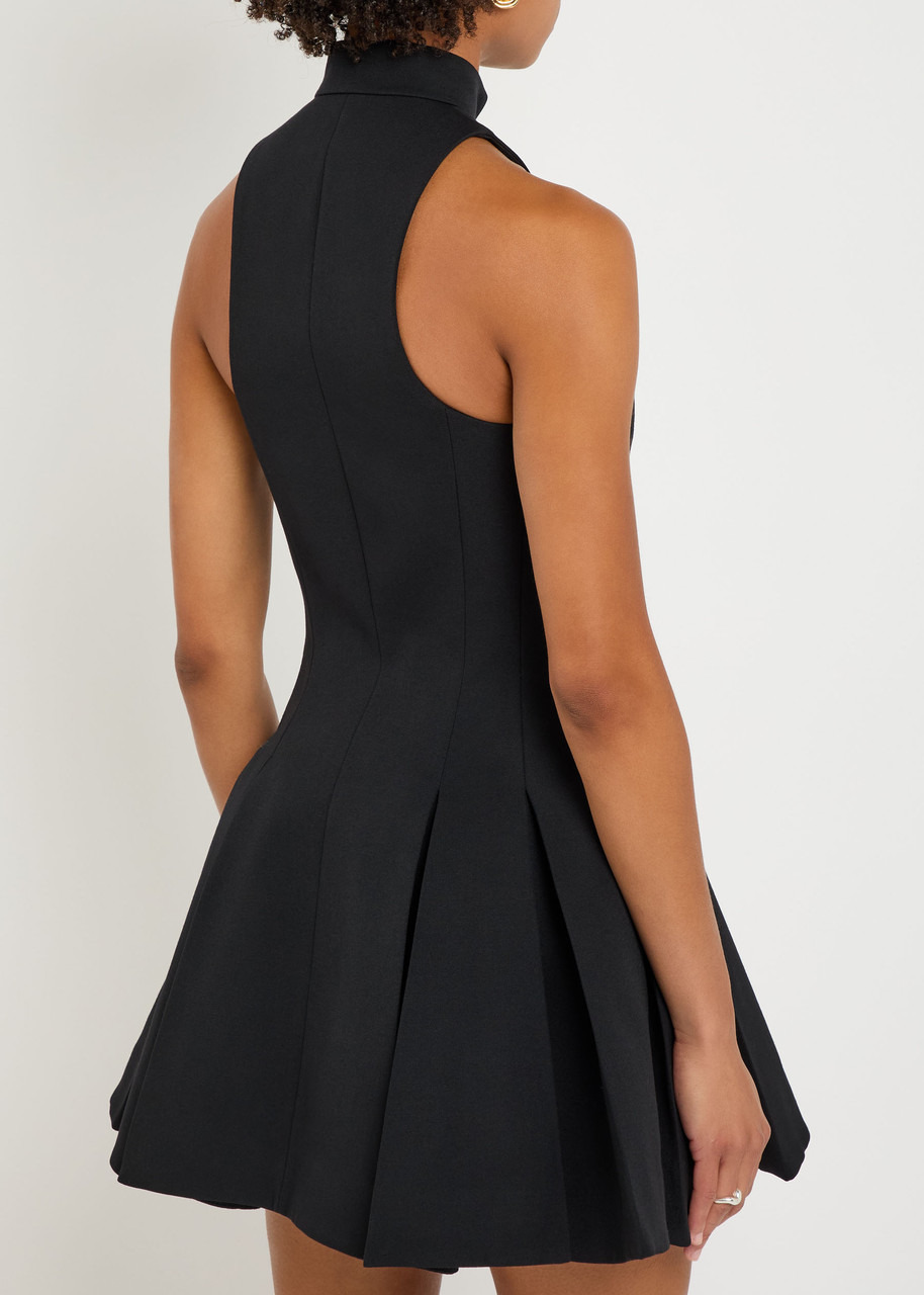 Balmain Pleated Zip-through Tweed Mini Dress - 3