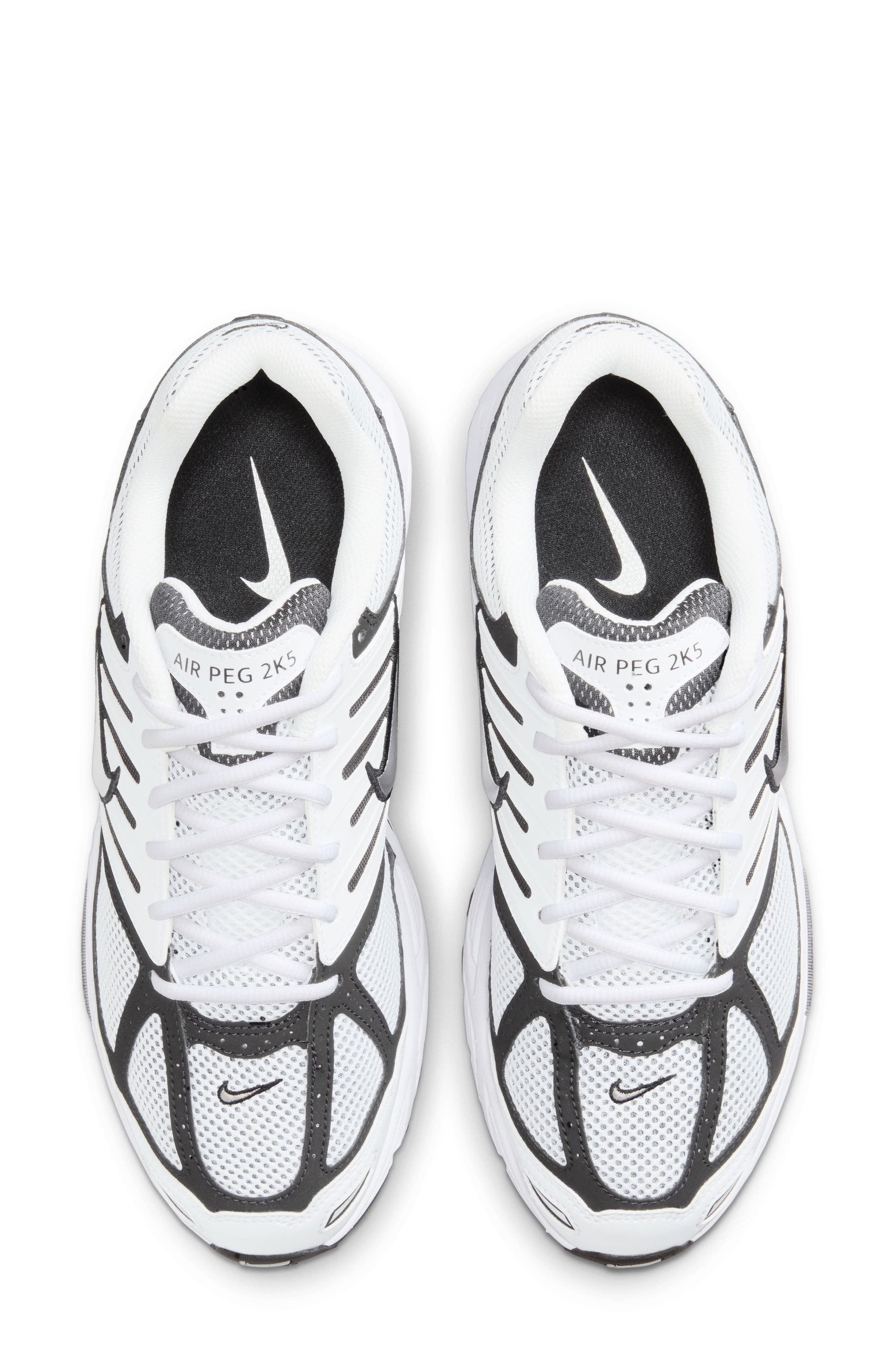 Nike Air Pegasus 2K5 Sneaker in White/Metallic Silver/Black at Nordstrom - 3