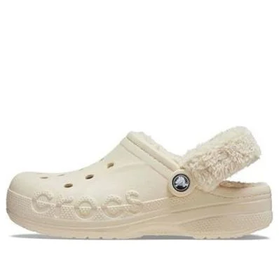 Crocs Baya Lined Fuzz Strap Clogs 'White' 206633-11S - 1