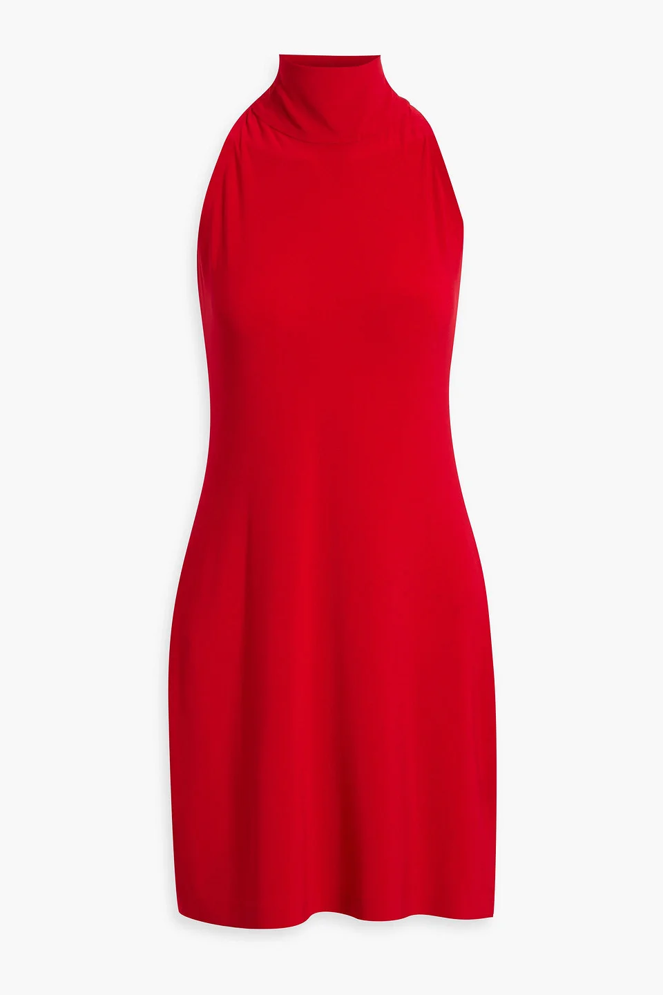 Stretch-jersey halterneck mini dress - 1