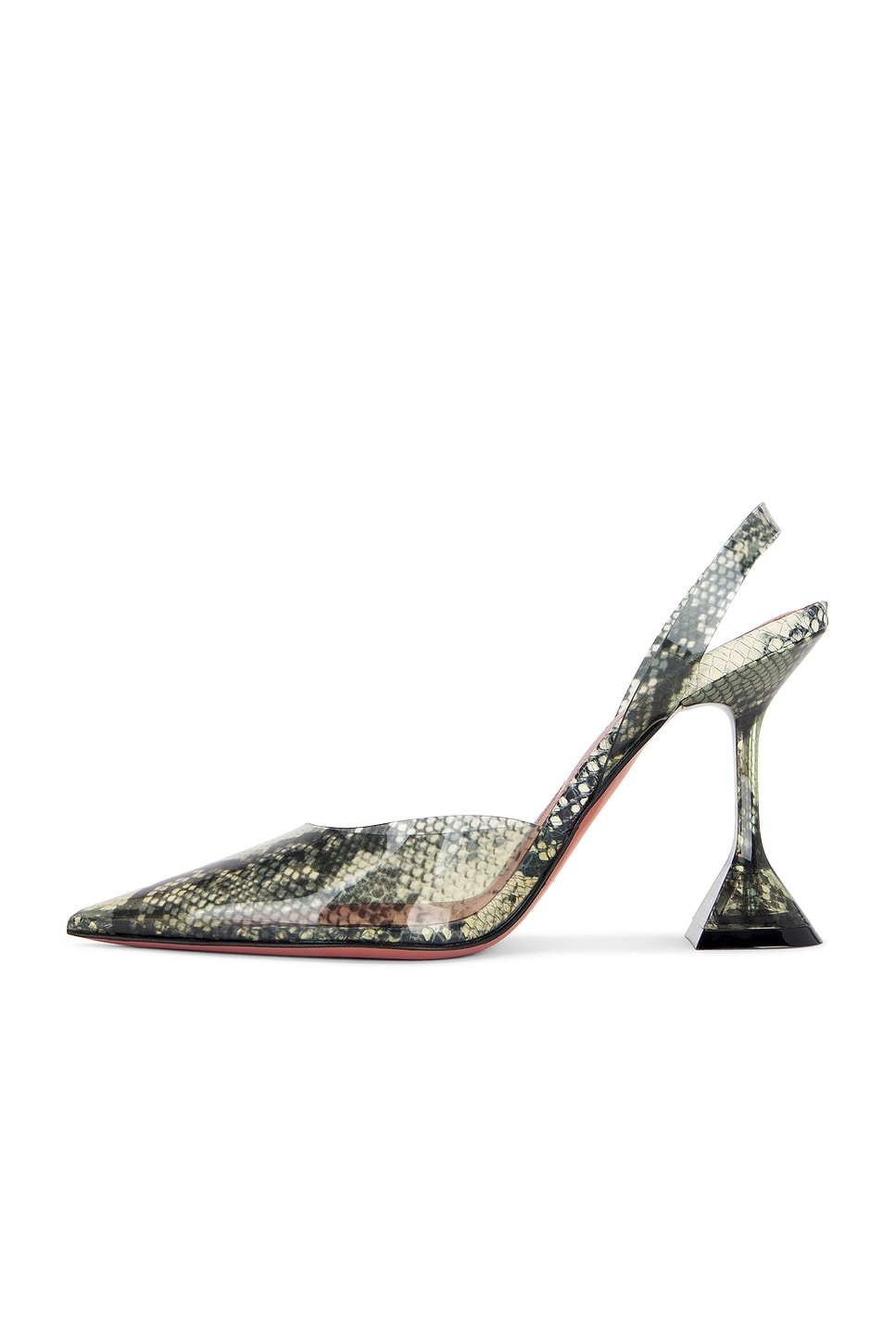 Holli Glass 95 Sling Pump In Printed Snake - 5