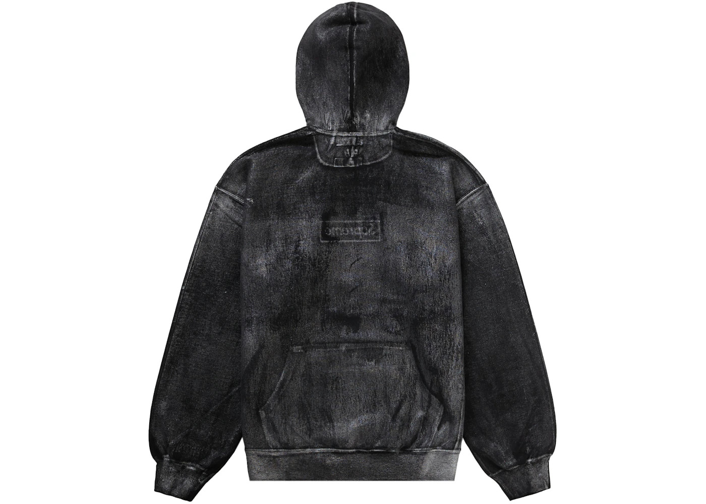Supreme MM6 Maison Margiela Foil Box Logo Hooded Sweatshirt Black - 2