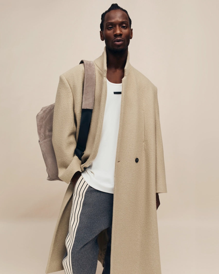 Wool Cashmere Striped Forum Pant - 5