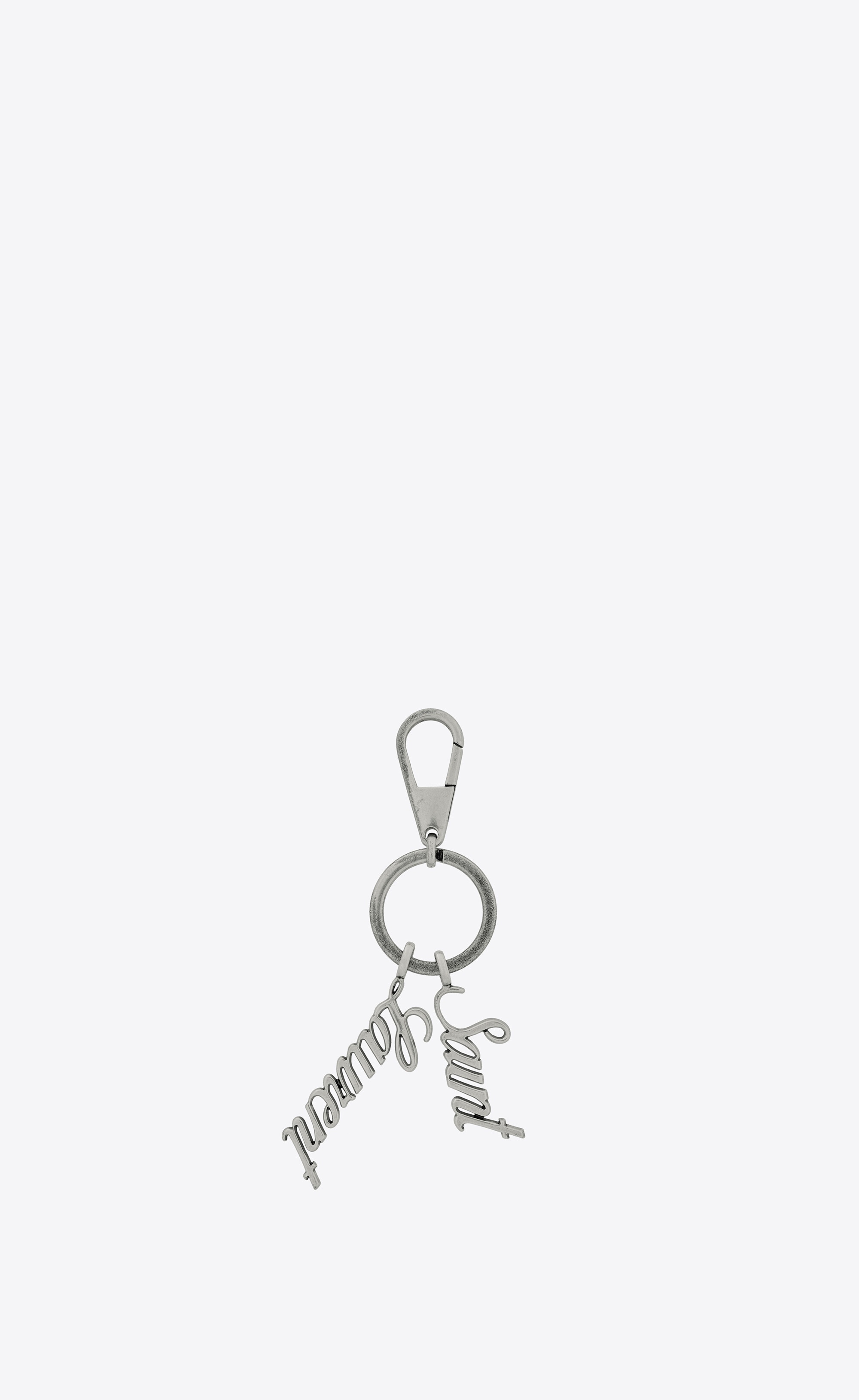 saint laurent keyring in metal - 1