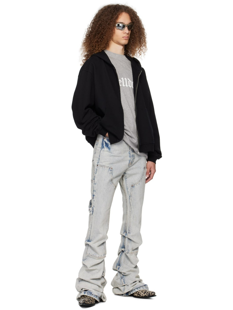 We11done Black Zip-Up Hoodie outlook