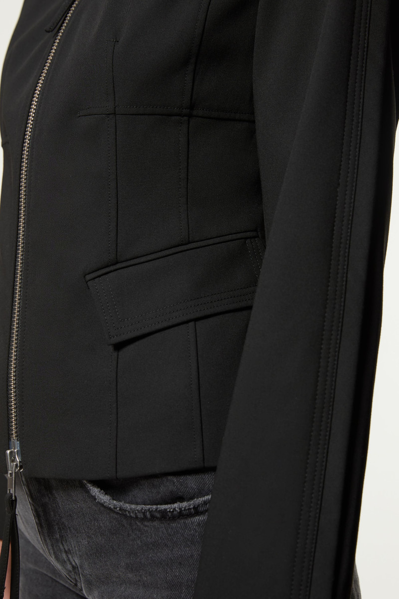Tailored Viscose Zip Through Multi Stitch Jacket 3