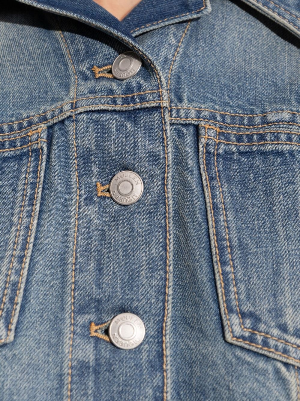 button-up denim jacket - 5