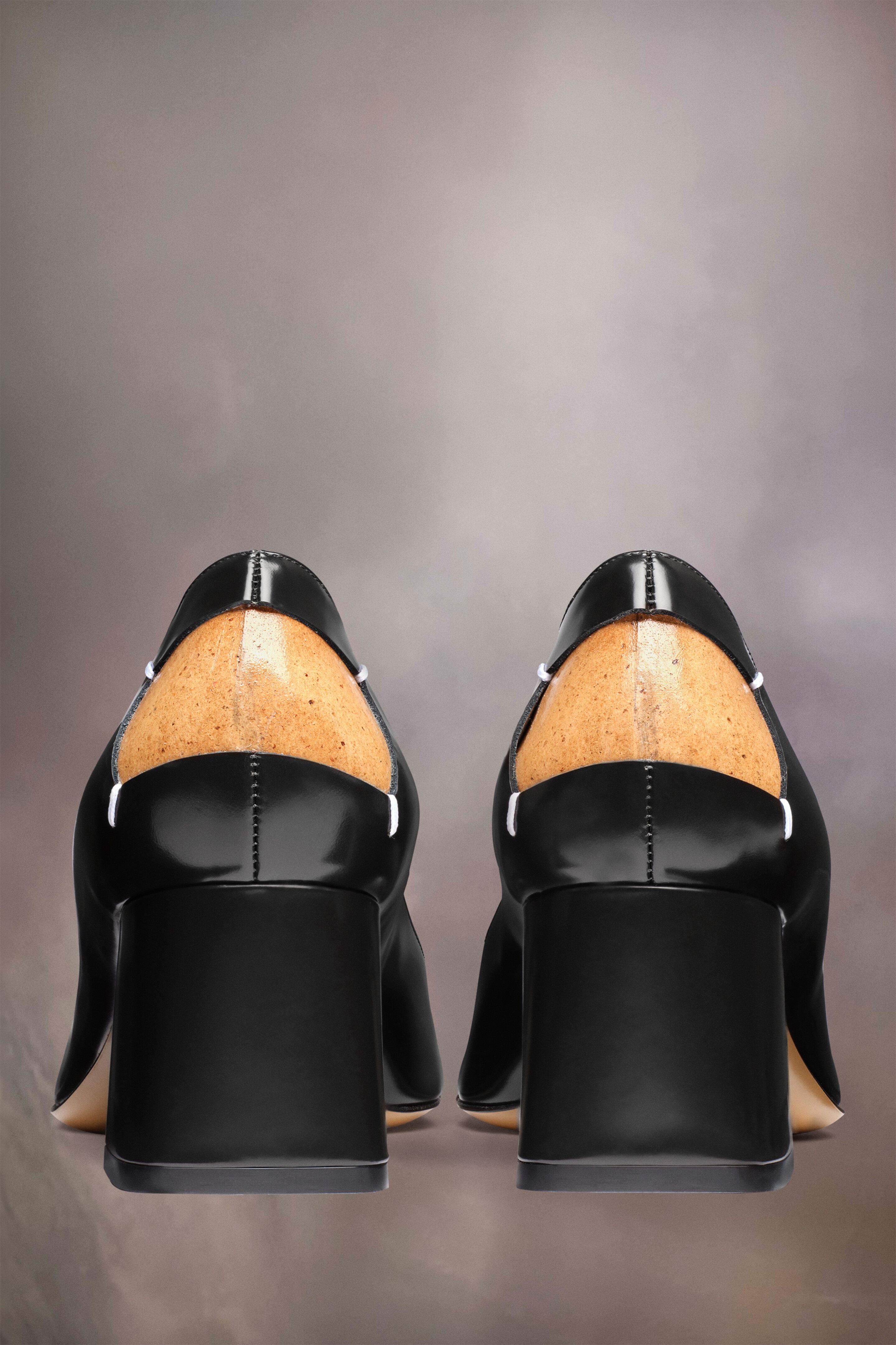 Four stitches décortiqué pumps - 4