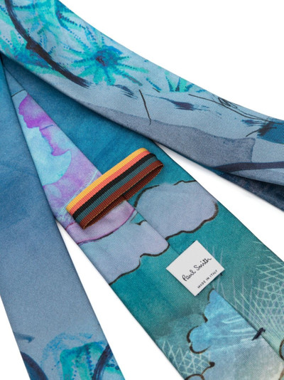 Paul Smith graphic-print silk tie outlook