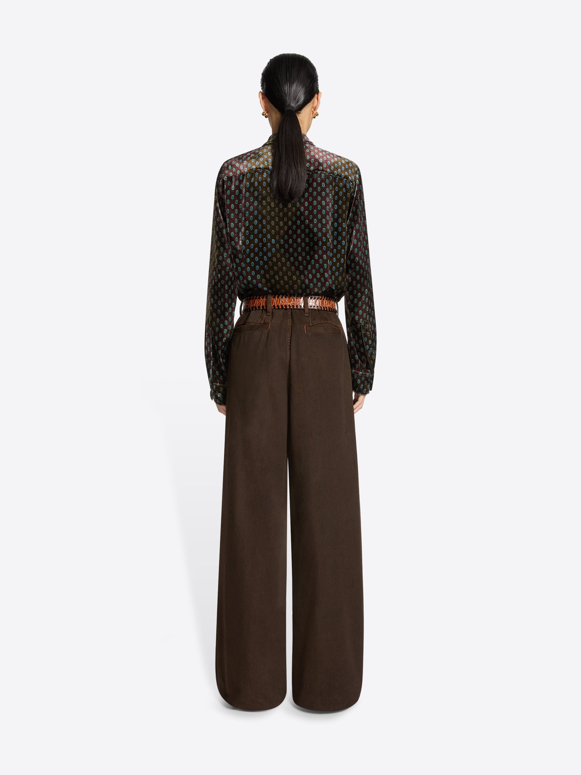 DYED DENIM PANTS - 4