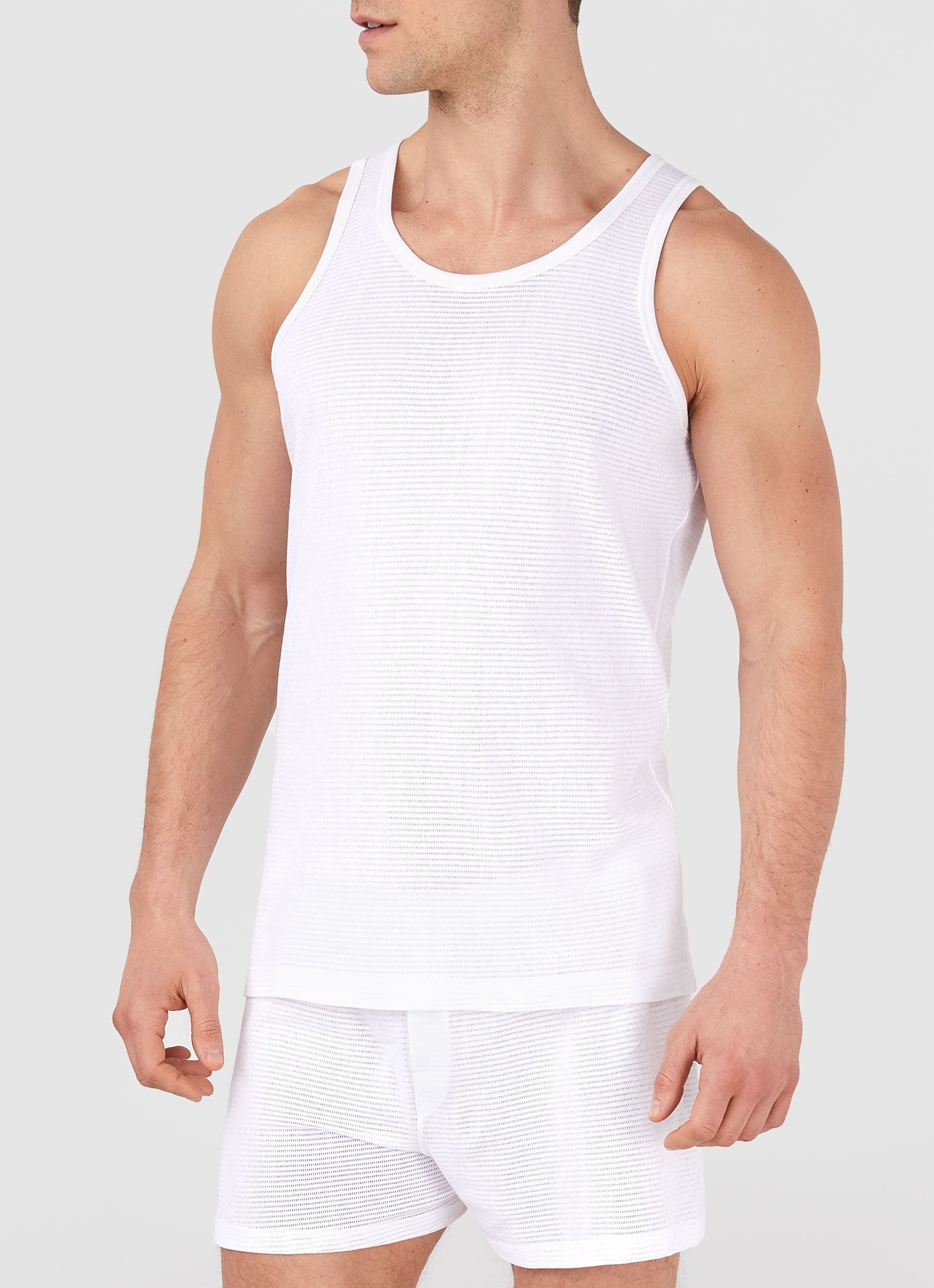 Cellular Cotton Underwear Vest - 2