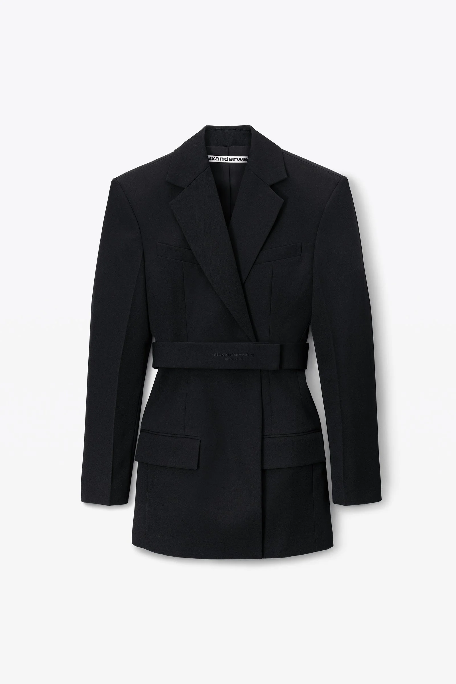 logo belted blazer dress - 1