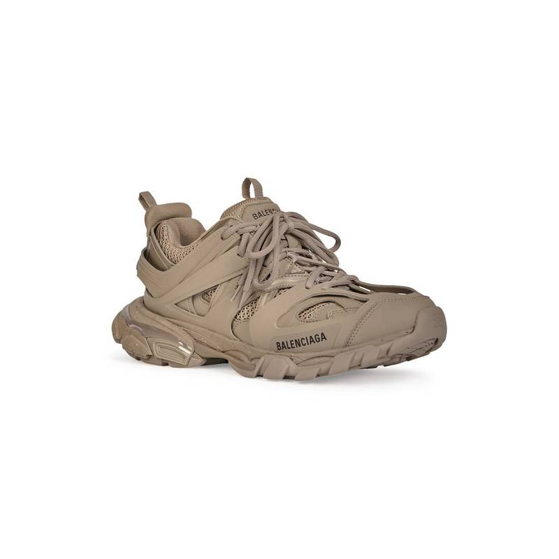 BALENCIAGA Men's Track Sneaker Recycled Sole in Beige outlook