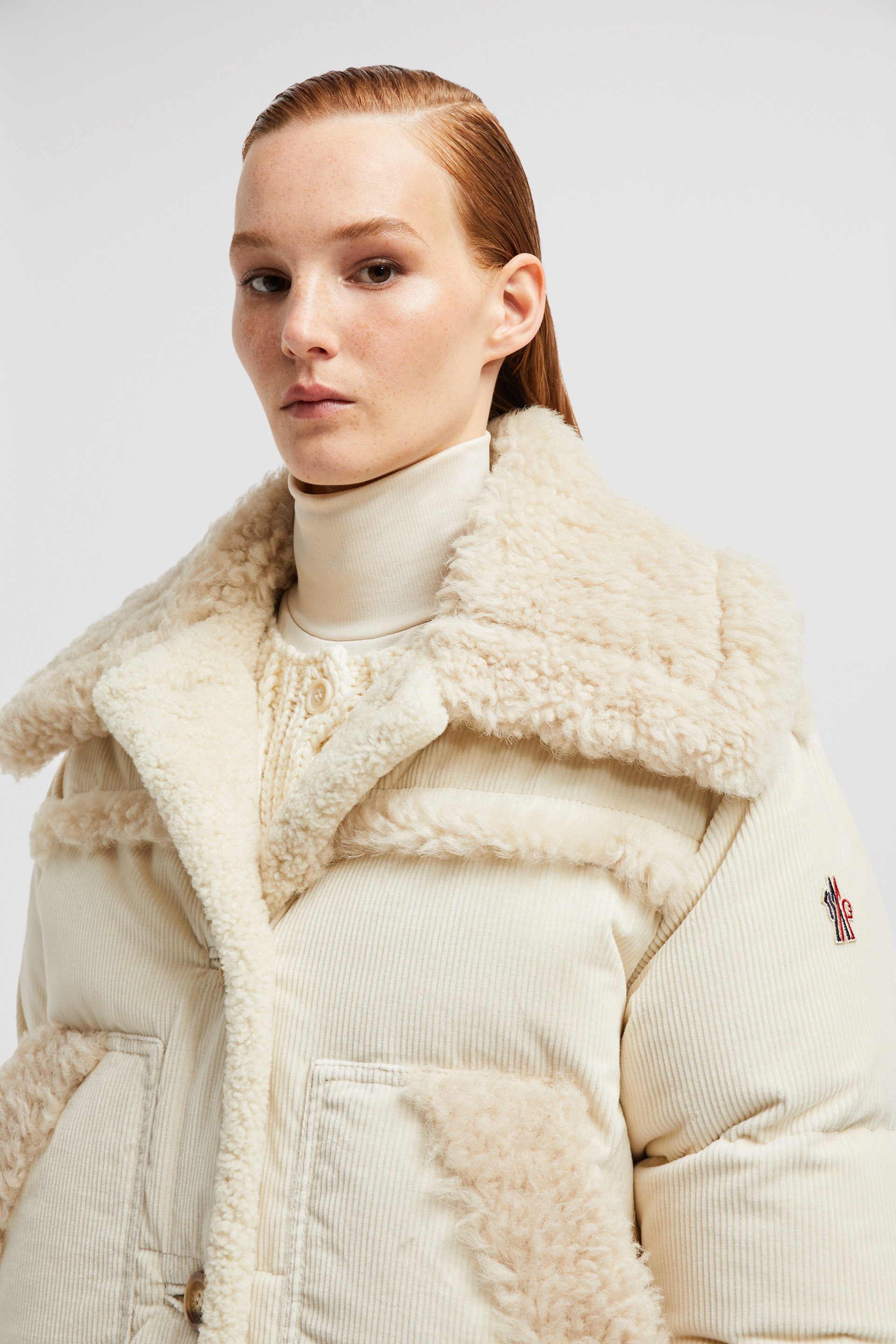Caleu Corduroy Short Down Jacket - 4