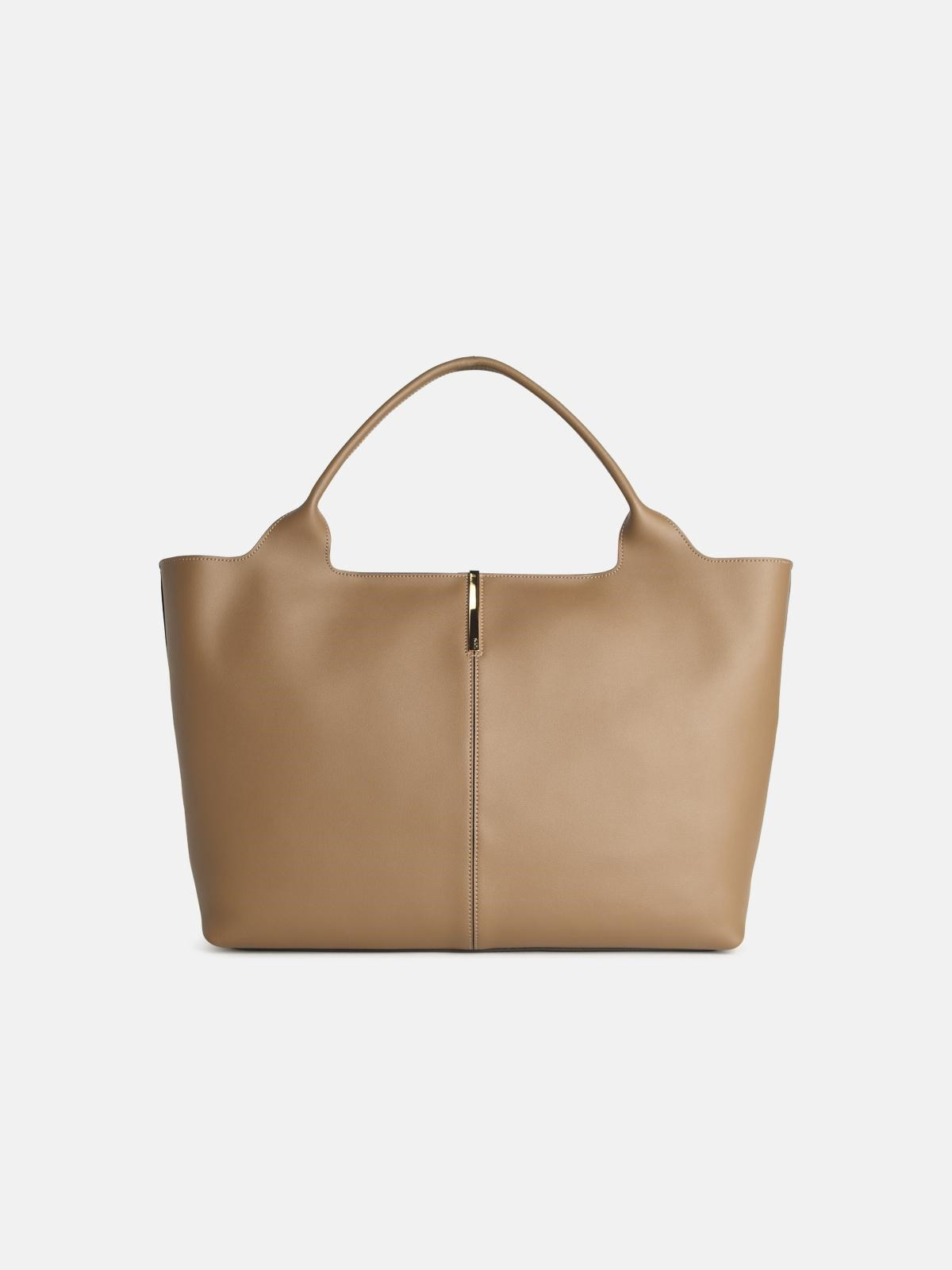 BROWN LEATHER BAG - 1